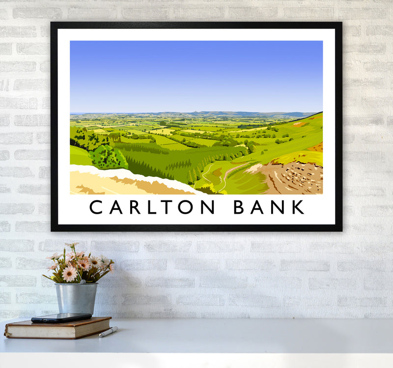 Carlton Bank Travel Art Print by Richard O'Neill A1 White Frame