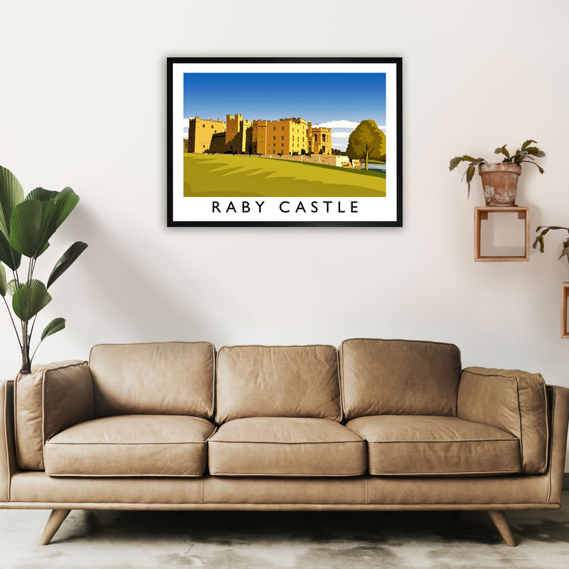 Raby Castle 2 Travel Art Print by Richard O'Neill A1 White Frame