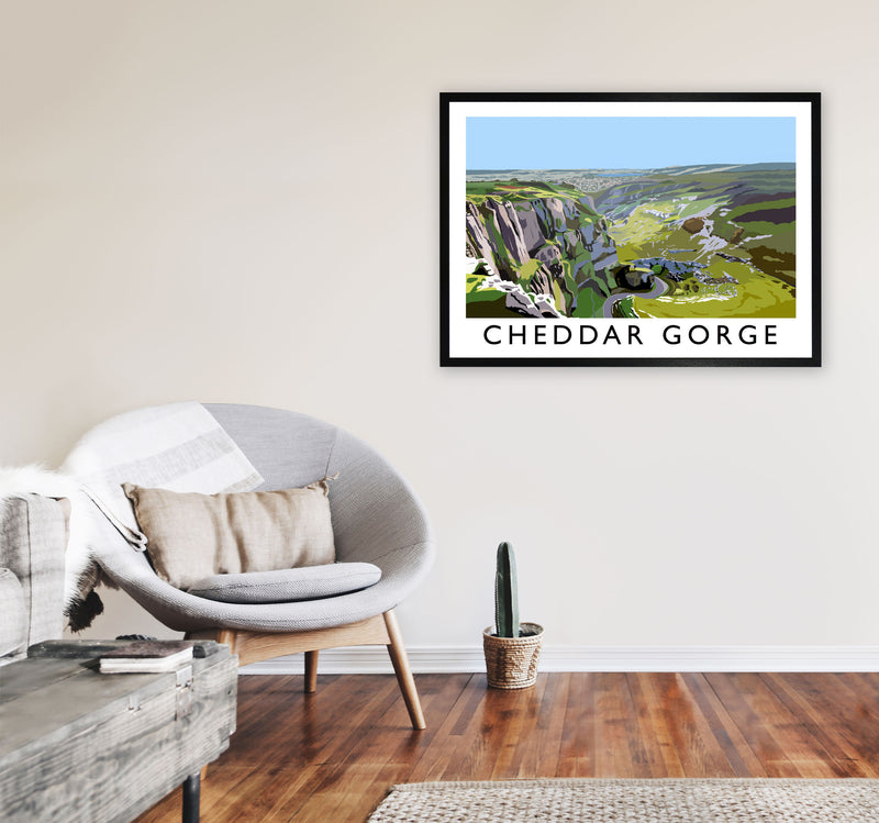 Cheddar Gorge by Richard O'Neill A1 White Frame