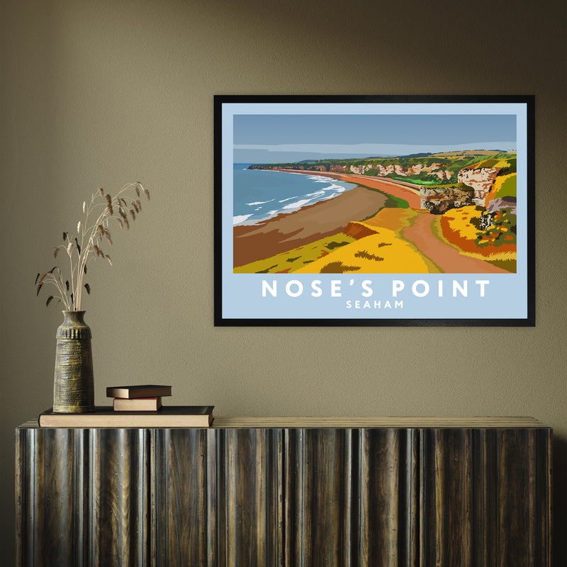 Nose's Point by Richard O'Neill A1 Black Frame