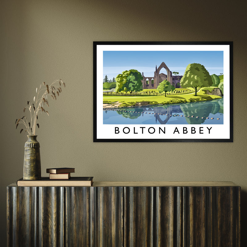 Bolton Abbey by Richard O'Neill A1 Black Frame
