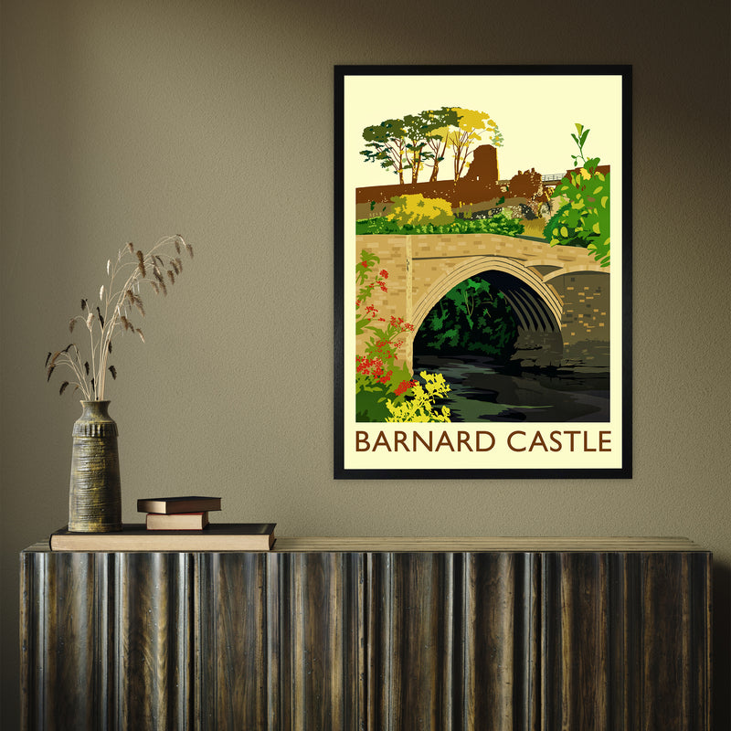 Barnard Castle 3 by Richard O'Neill A1 Black Frame
