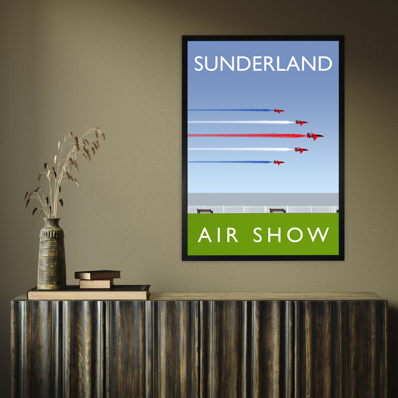 Sunderland Air Show portrait by Richard O'Neill A1 Black Frame