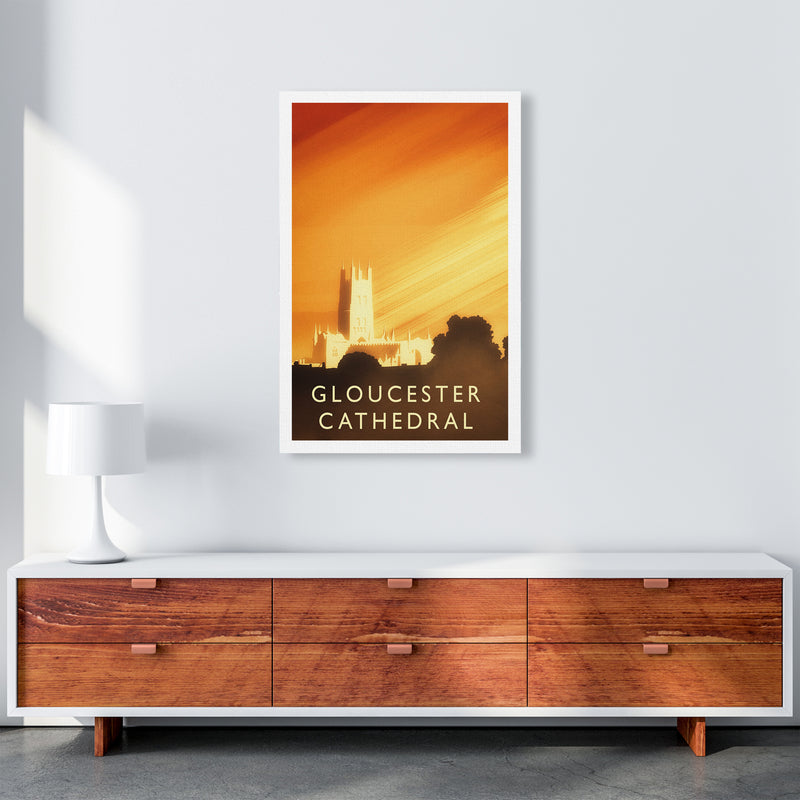 Gloucester Cathedral portrait Travel Art Print by Richard O'Neill A1 Canvas