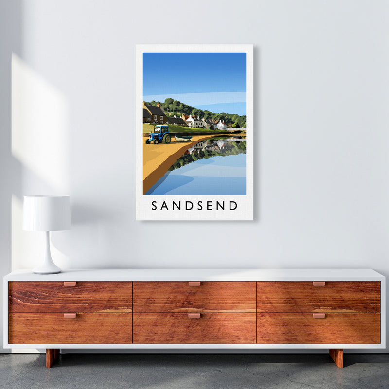 Sandsend 5 Portrait Travel Art Print by Richard O'Neill A1 Canvas