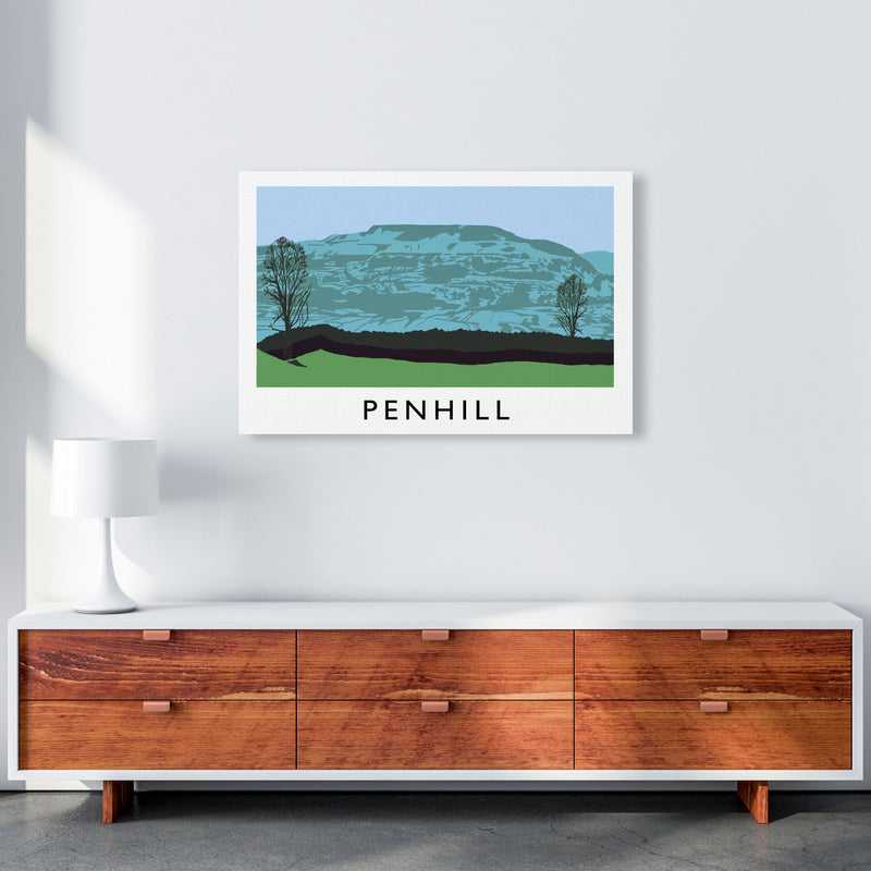 Penhill Art Print by Richard O'Neill A1 Canvas