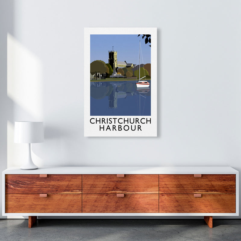 Christchurch Harbour Framed Digital Art Print by Richard O'Neill A1 Canvas