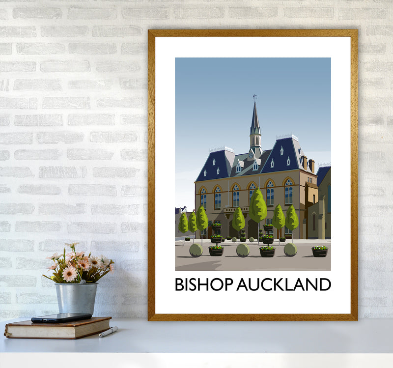 Bishop Auckland Portrait Art Print by Richard O'Neill A1 Print Only