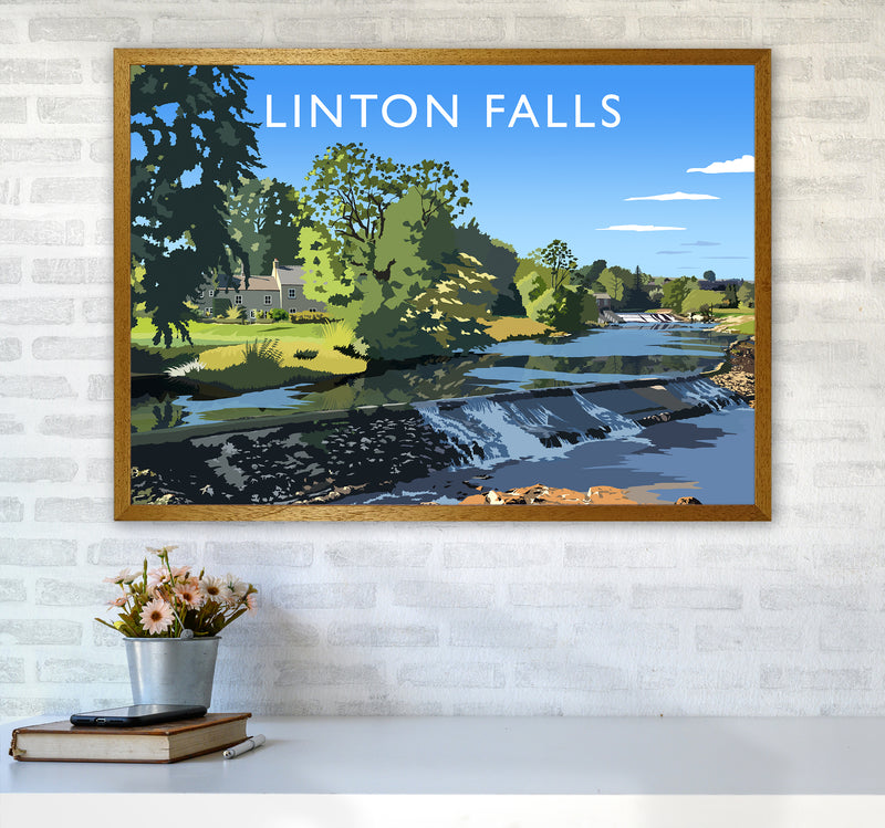 Linton Falls Travel Art Print by Richard O'Neill A1 Print Only