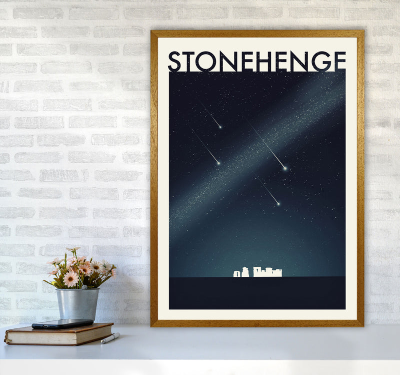 Stonehenge 2 (Night) Travel Art Print by Richard O'Neill A1 Print Only