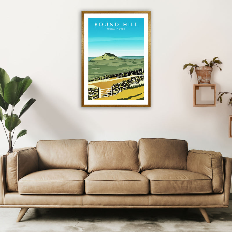 Round Hill Portrait Travel Art Print by Richard O'Neill A1 Print Only