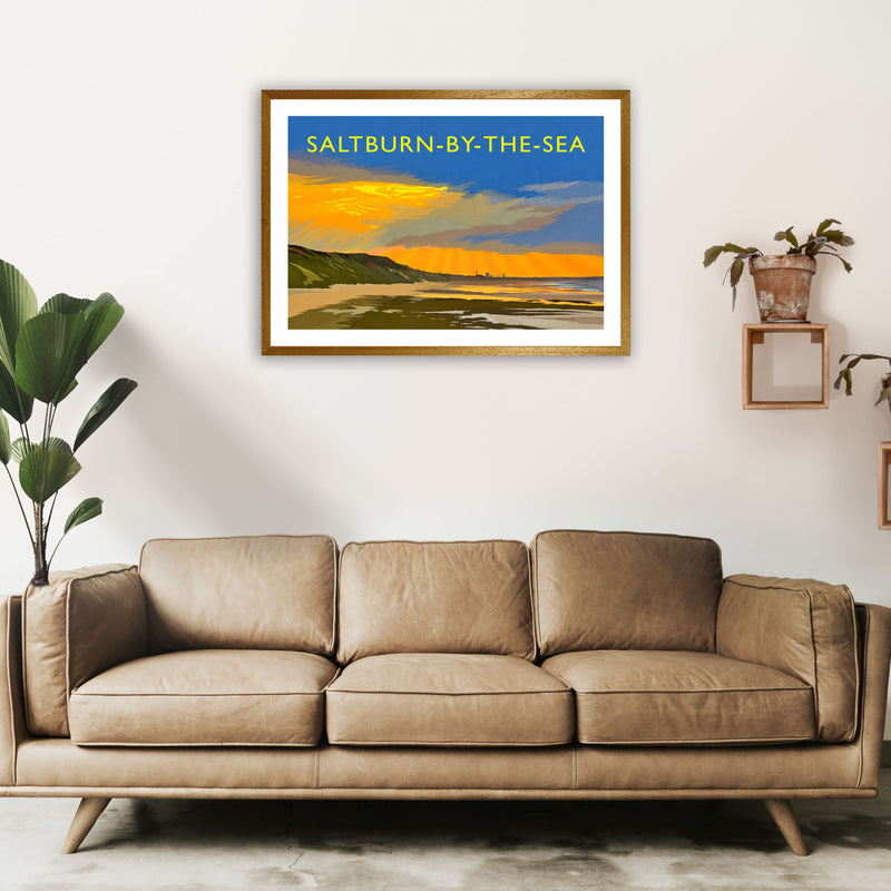 Saltburn-By-The-Sea 4 Travel Art Print by Richard O'Neill A1 Print Only