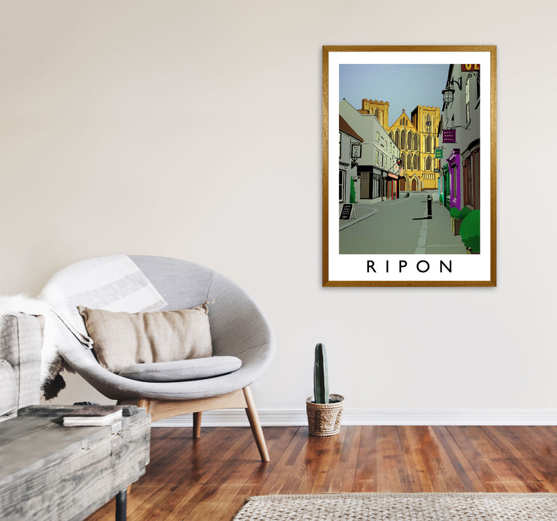 Ripon by Richard O'Neill Yorkshire Art Print, Vintage Travel Poster A1 Print Only