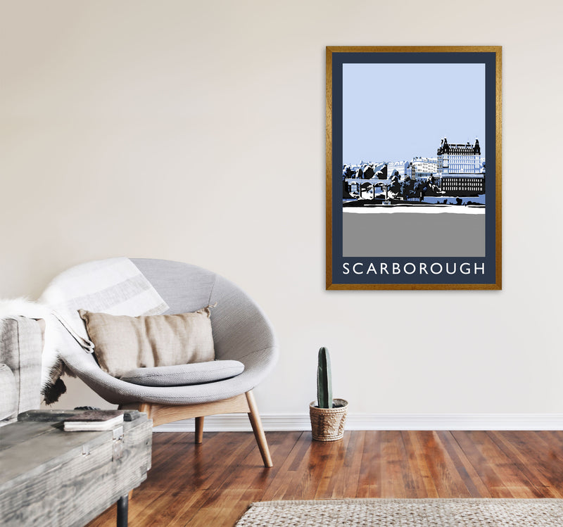 Scarborough by Richard O'Neill Yorkshire Art Print, Vintage Travel Poster A1 Print Only