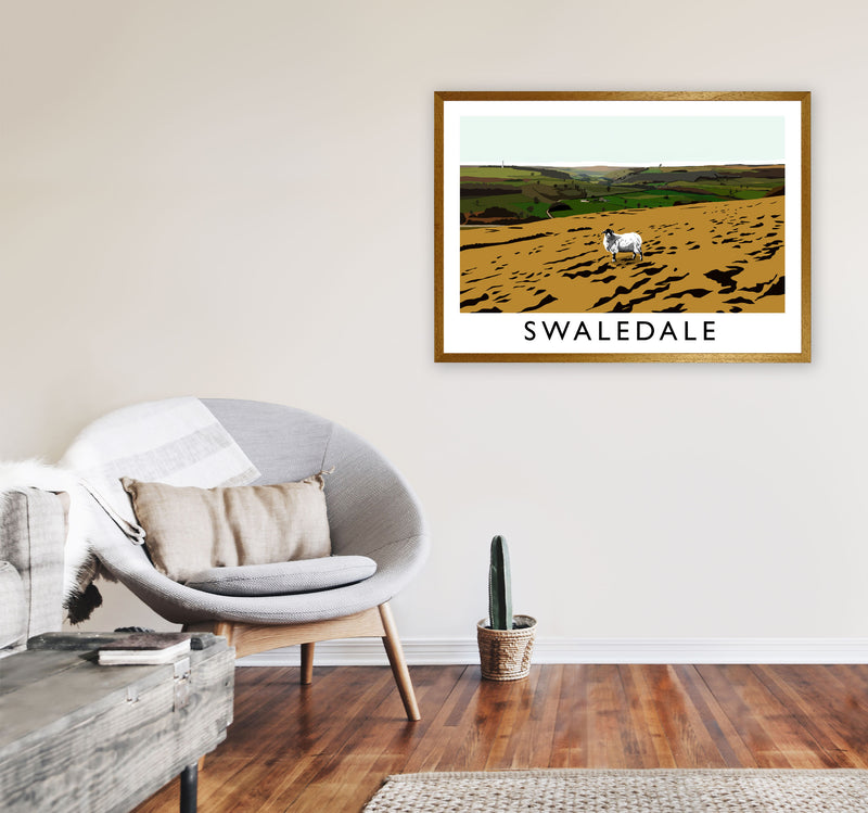 Swaledale by Richard O'Neill Yorkshire Art Print, Vintage Travel Poster A1 Print Only