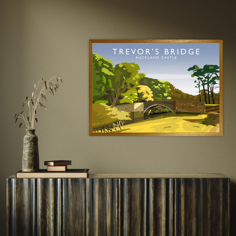 Trevor's Bridge by Richard O'Neill A1 Oak Frame