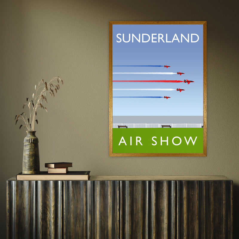 Sunderland Air Show portrait by Richard O'Neill A1 Oak Frame