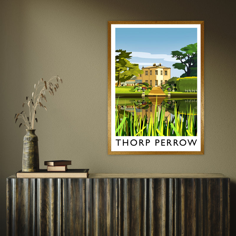 Thorp Perrow portrait by Richard O'Neill A1 Oak Frame