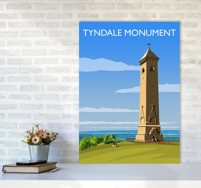 Tyndale Monument Travel Art Print by Richard O'Neill A1 Black Frame