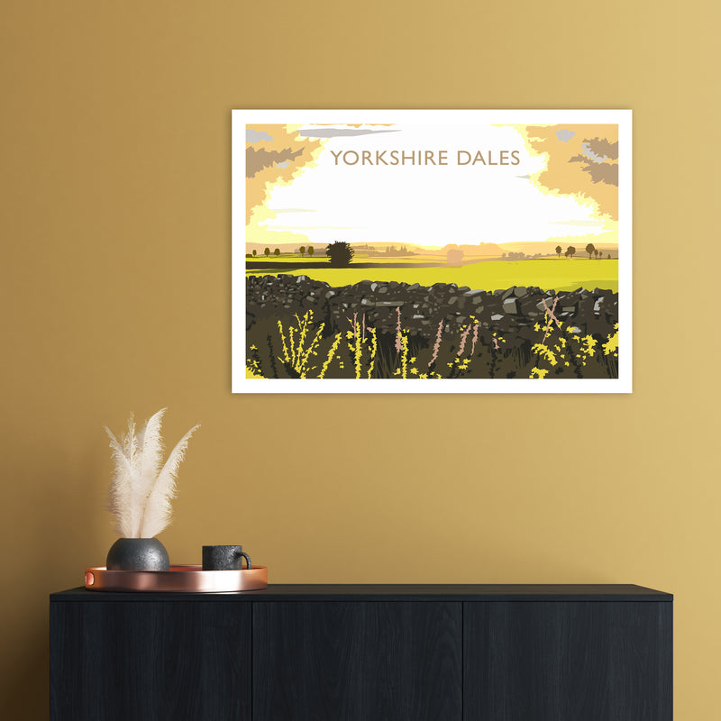 Yorkshire Dales Travel Art Print by Richard O'Neill A1 Black Frame