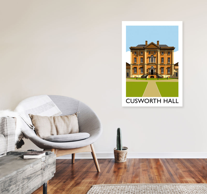 Cusworth Hall Framed Digital Art Print by Richard O'Neill A1 Black Frame