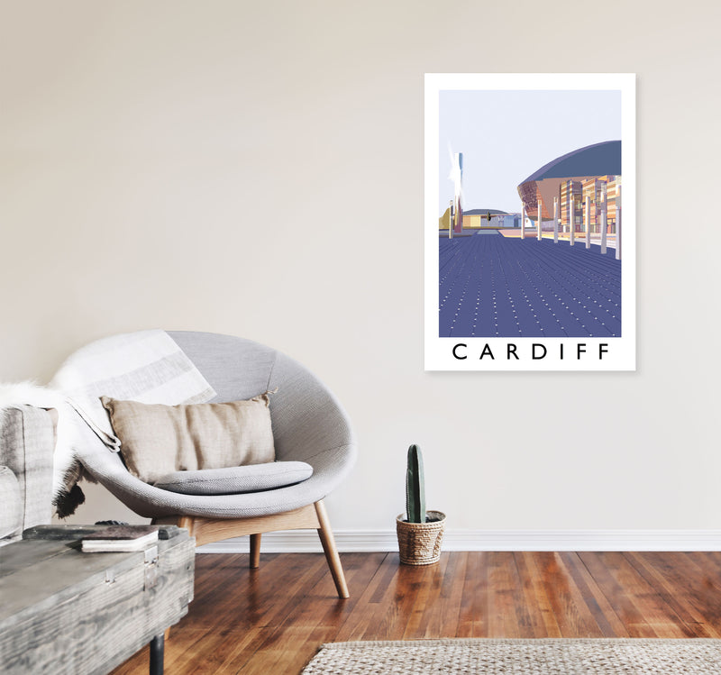Cardiff by Richard O'Neill A1 Black Frame