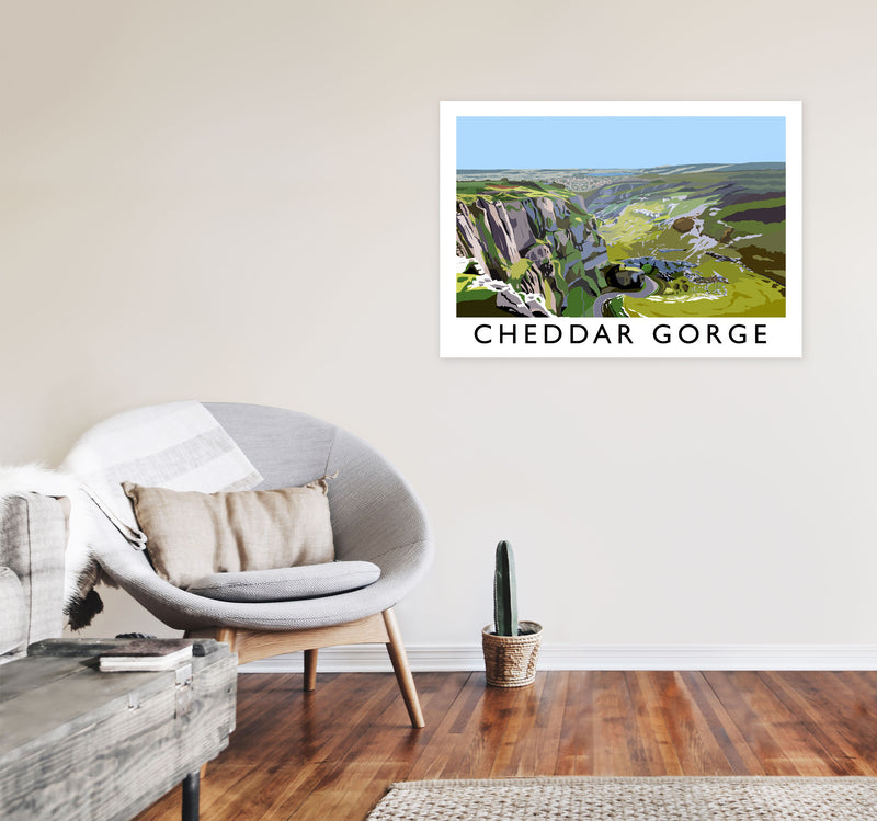 Cheddar Gorge by Richard O'Neill A1 Black Frame