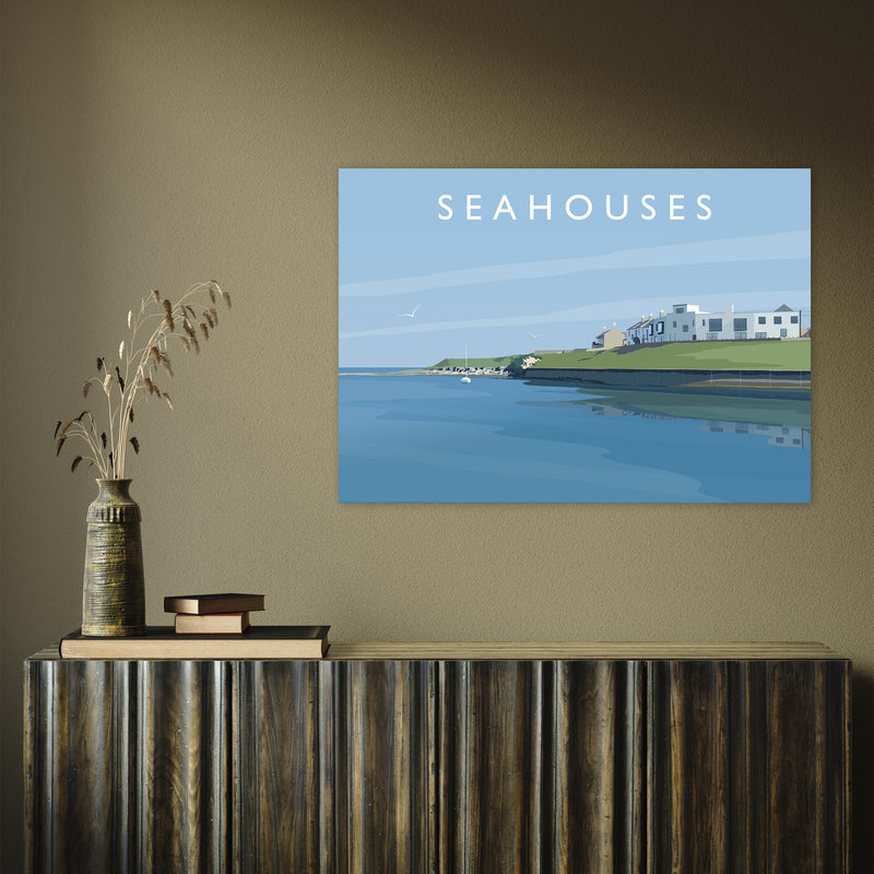 Seahouses 2 by Richard O'Neill A1 Print Only