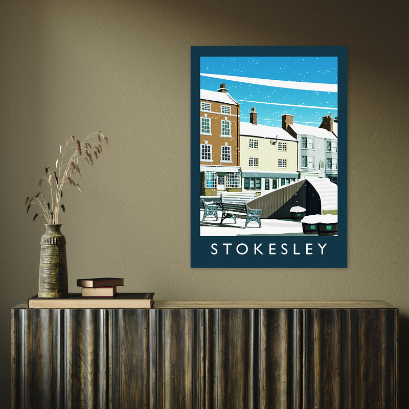 Stokesley (Snow) portrait by Richard O'Neill A1 Print Only