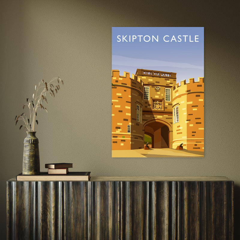 Skipton Castle portrait by Richard O'Neill A1 Print Only