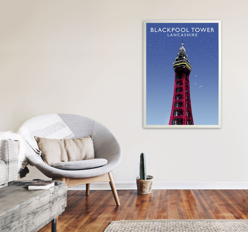 Blackpool Tower by Richard O'Neill A1 Oak Frame