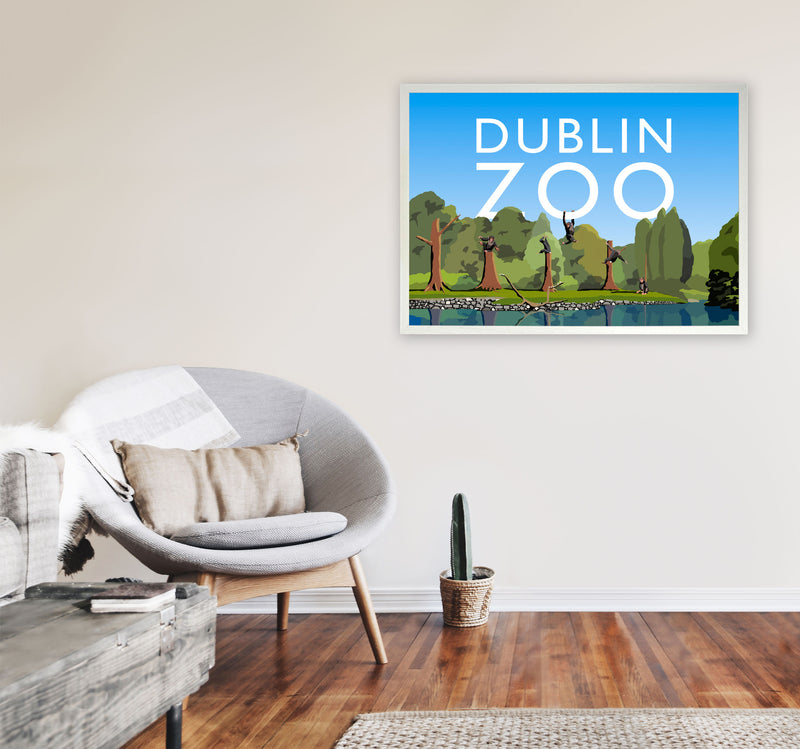 Dublin Zoo by Richard O'Neill A1 Oak Frame