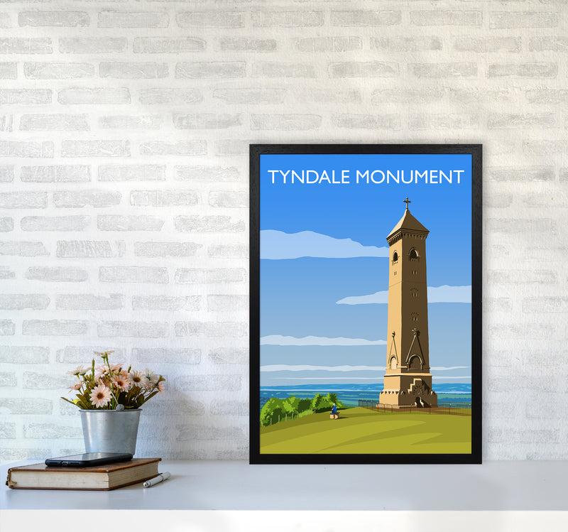 Tyndale Monument Travel Art Print by Richard O'Neill A2 White Frame