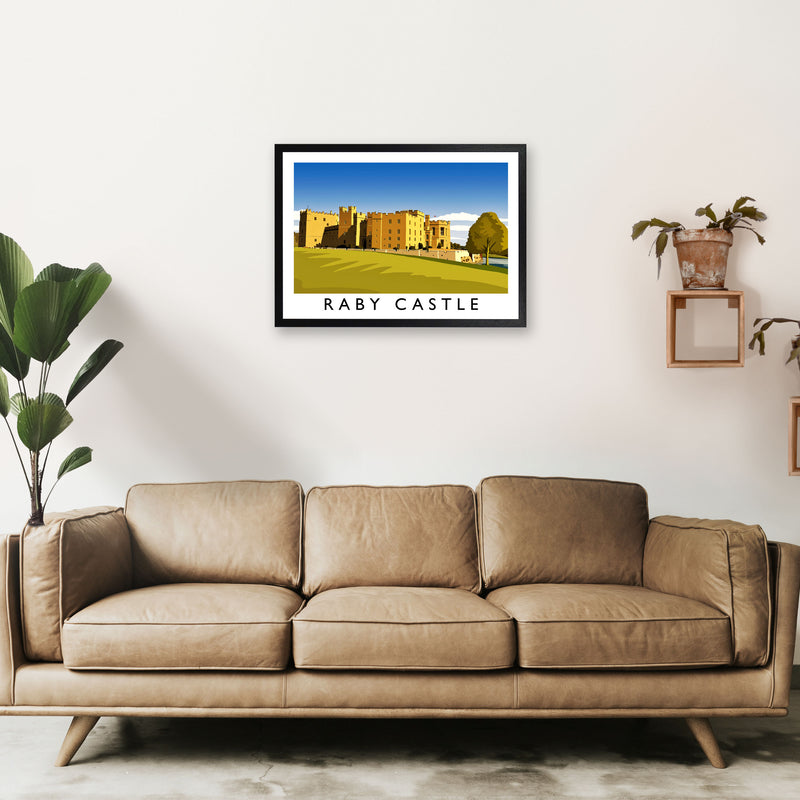 Raby Castle 2 Travel Art Print by Richard O'Neill A2 White Frame
