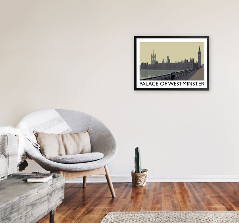 Palace Of Westminster by Richard O'Neill A2 White Frame