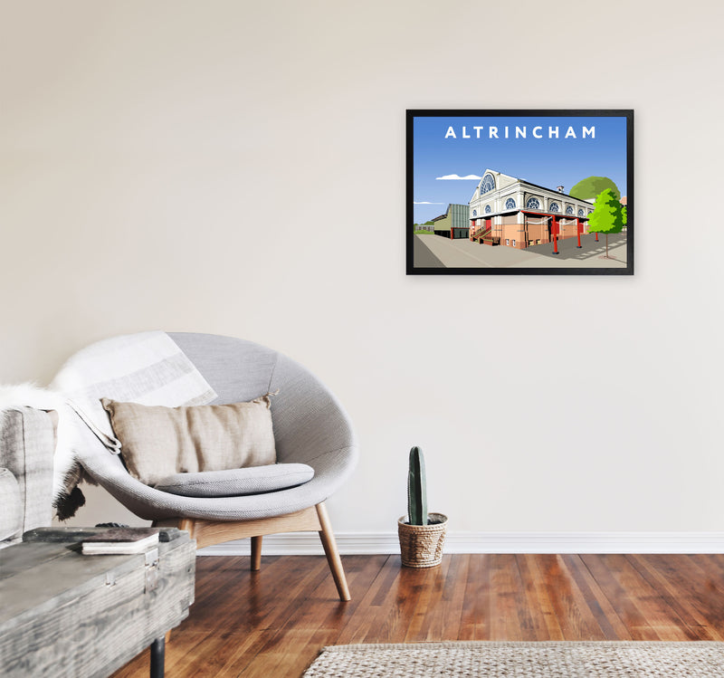 Altrincham by Richard O'Neill A2 White Frame