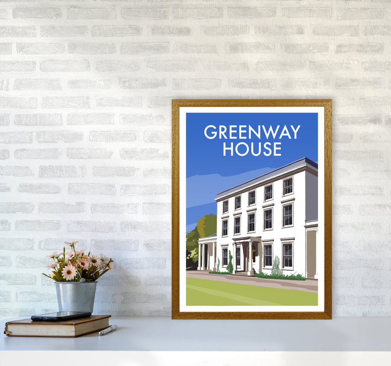 Greenway House Portrait Art Print by Richard O'Neill A2 Print Only