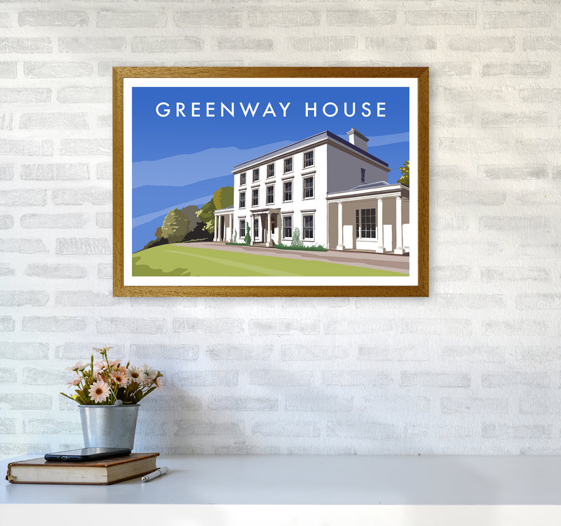 Greenway House Art Print by Richard O'Neill A2 Print Only