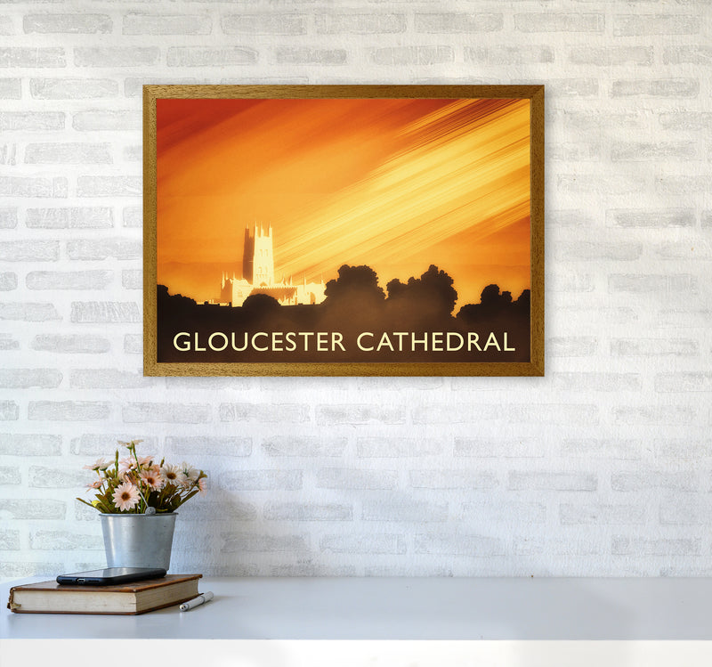 Gloucester Cathedral Travel Art Print by Richard O'Neill A2 Print Only