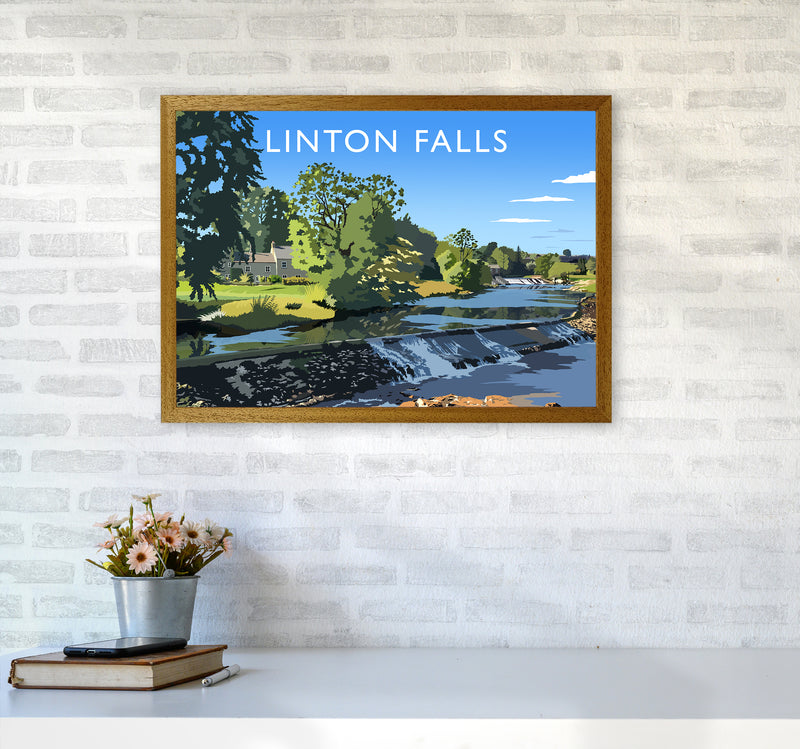 Linton Falls Travel Art Print by Richard O'Neill A2 Print Only