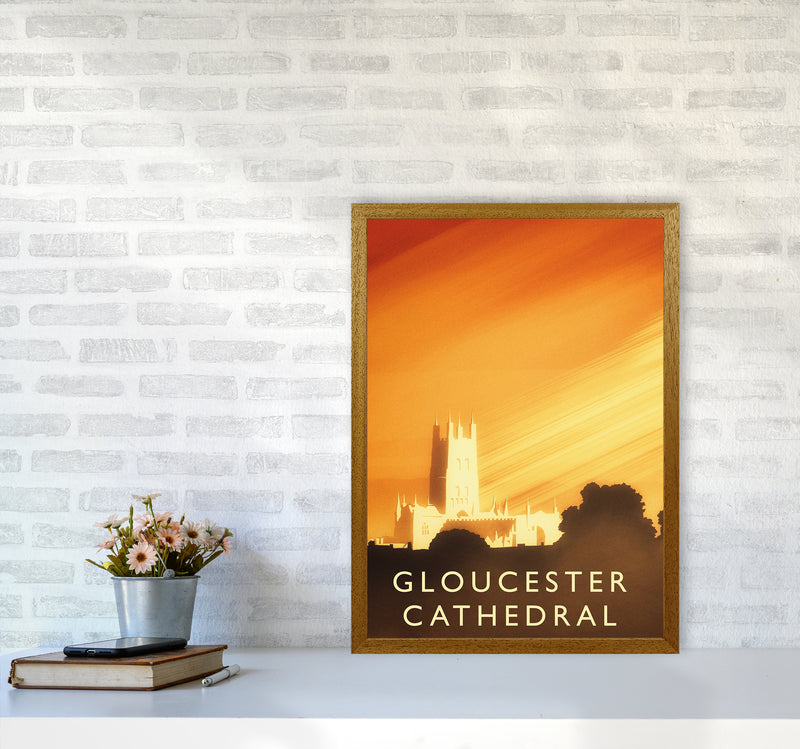 Gloucester Cathedral portrait Travel Art Print by Richard O'Neill A2 Print Only