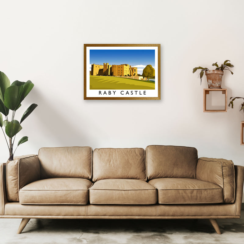 Raby Castle 2 Travel Art Print by Richard O'Neill A2 Print Only