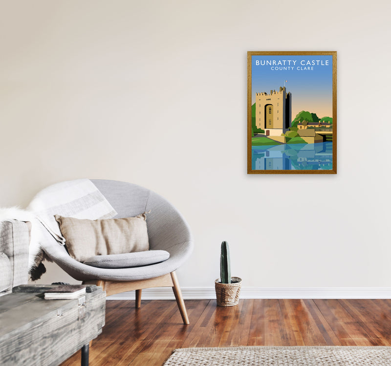 Bunratty Castle Portrait by Richard O'Neill A2 Print Only