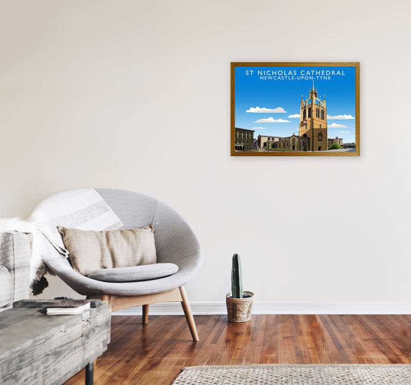 St Nicholas Cathedral Newcastle-Upon-Tyne Art Print by Richard O'Neill A2 Print Only