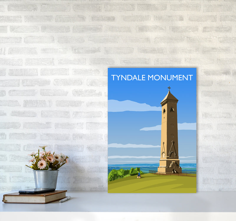 Tyndale Monument Travel Art Print by Richard O'Neill A2 Black Frame