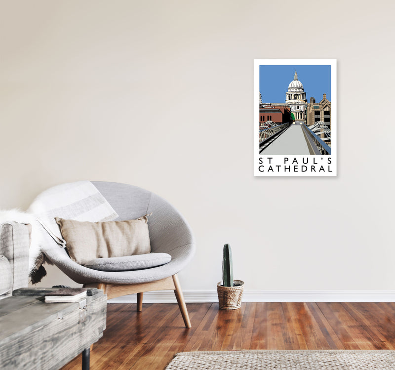 St Pauls Cathedral by Richard O'Neill A2 Black Frame