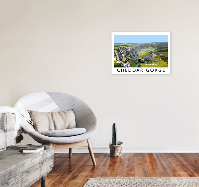 Cheddar Gorge by Richard O'Neill A2 Black Frame