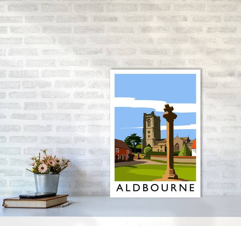 Aldbourne portrait by Richard O'Neill A2 Black Frame