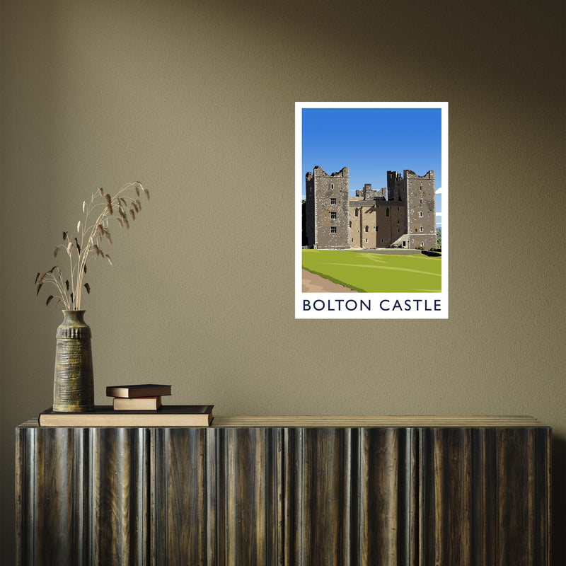Bolton Castle 2 portrait by Richard O'Neill A2 Print Only