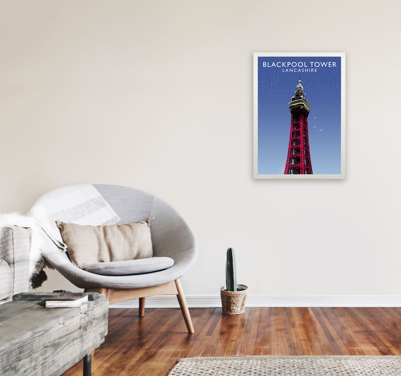 Blackpool Tower by Richard O'Neill A2 Oak Frame